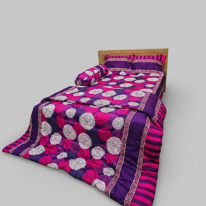 ৫ পিসের সেট প্রিমিয়াম কোয়ালিটি টুইল কটন ফেব্রিক্স কম্ফোর্টার (Comforter)