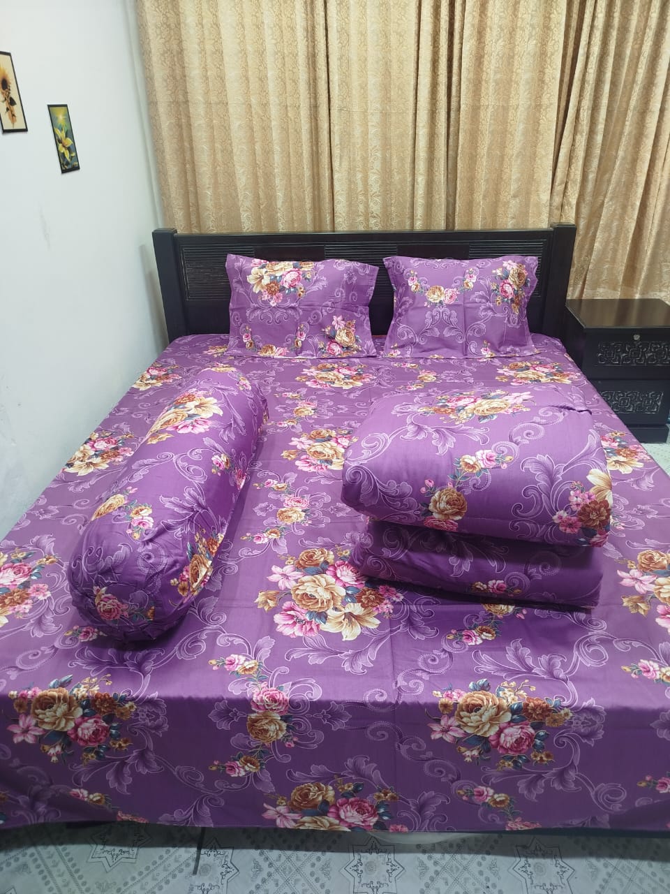 ৫ পিছ সেট প্রিমিয়াম কোয়ালিটি টুইল কটন ফেব্রিক্স কমফোর্টার