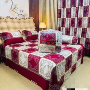 ৫ পিসের সেট প্রিমিয়াম কোয়ালিটি টুইল কটন ফেব্রিক্স কম্ফোর্টার (Comforter)