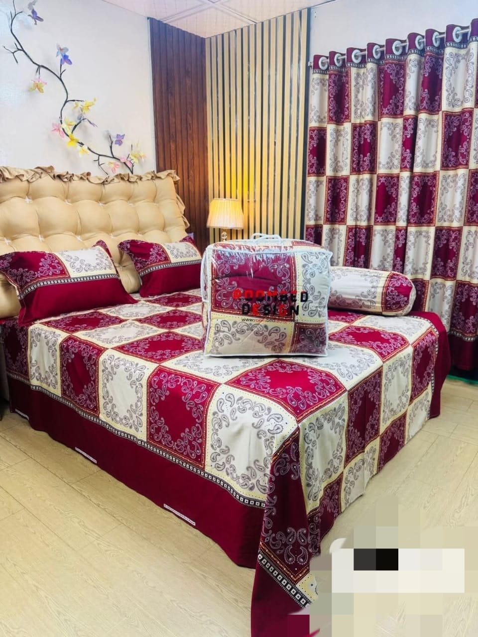 ৫ পিসের সেট প্রিমিয়াম কোয়ালিটি টুইল কটন ফেব্রিক্স কম্ফোর্টার (Comforter)