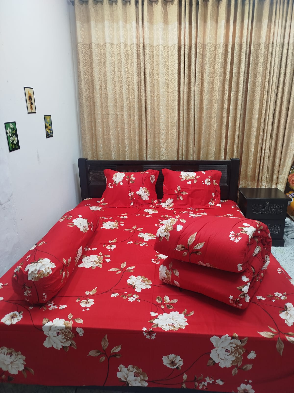 ৫ পিসের সেট প্রিমিয়াম কোয়ালিটি টুইল কটন ফেব্রিক্স কম্ফোর্টার (Comforter)