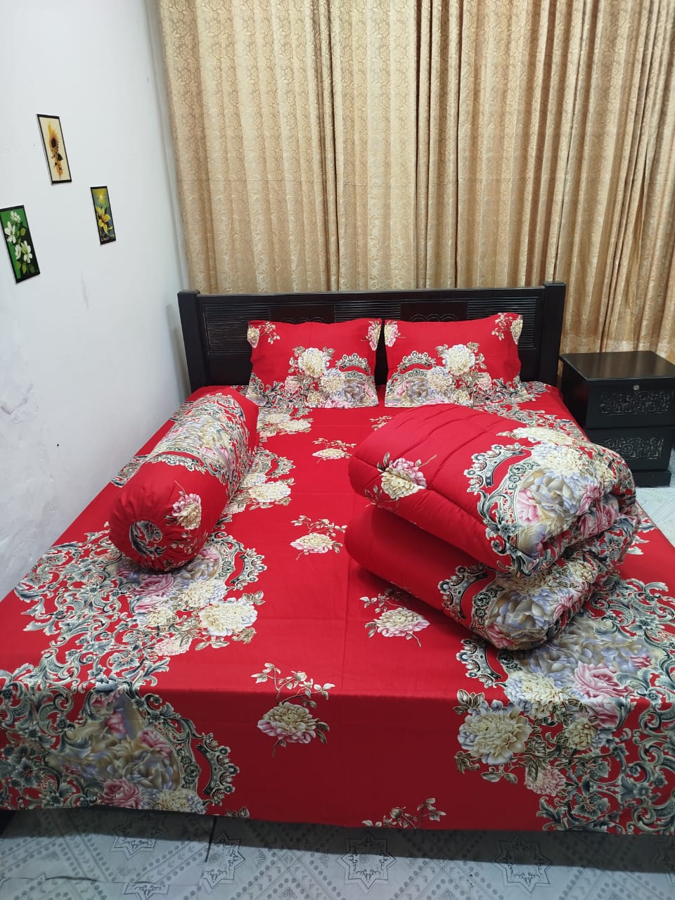 ৫ পিসের সেট প্রিমিয়াম কোয়ালিটি টুইল কটন ফেব্রিক্স কম্ফোর্টার (Comforter)