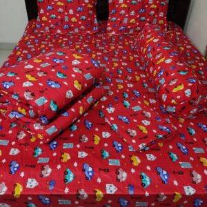 ৫ পিসের সেট প্রিমিয়াম কোয়ালিটি টুইল কটন ফেব্রিক্স কম্ফোর্টার (Comforter)