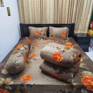 ৫ পিসের সেট প্রিমিয়াম কোয়ালিটি টুইল কটন ফেব্রিক্স কম্ফোর্টার (Comforter)