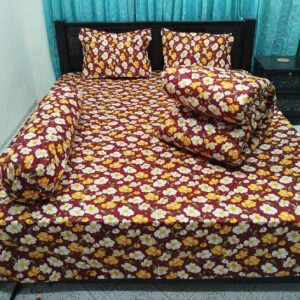 ৫ পিসের সেট প্রিমিয়াম কোয়ালিটি টুইল কটন ফেব্রিক্স কম্ফোর্টার (Comforter)