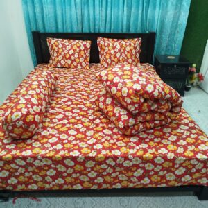 ৫ পিসের সেট প্রিমিয়াম কোয়ালিটি টুইল কটন ফেব্রিক্স কম্ফোর্টার (Comforter)