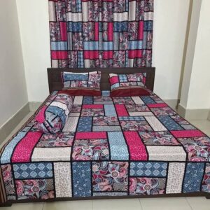 ৫ পিসের সেট প্রিমিয়াম কোয়ালিটি টুইল কটন ফেব্রিক্স কম্ফোর্টার (Comforter)
