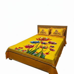 ৩ পিস প্রিমিয়াম কোয়ালিটি লাক্সারি প্যানেল বেড শীট