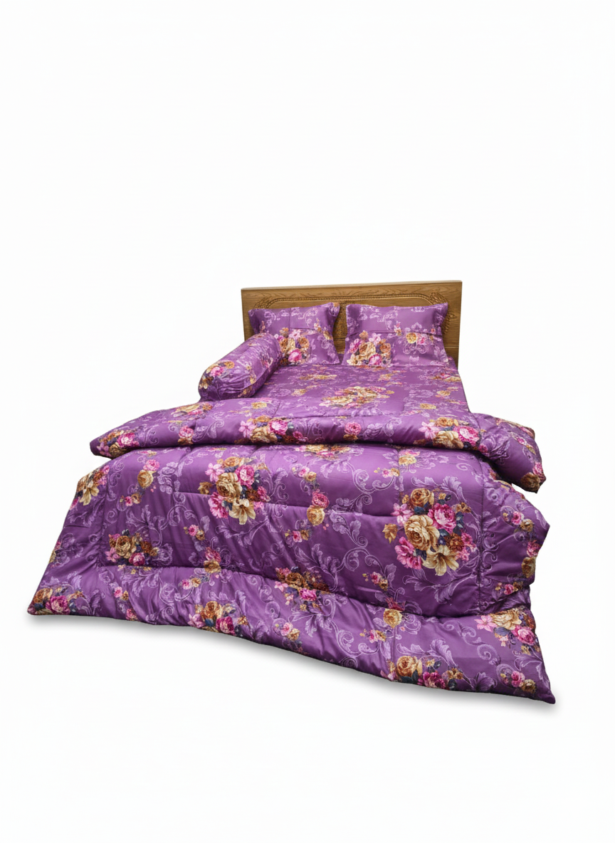 ৬ পিসের সেট প্রিমিয়াম কোয়ালিটি টুইল কটন ফেব্রিক্স কম্ফোর্টার