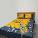 ৩ পিস প্রিমিয়াম কোয়ালিটি লাক্সারি প্যানেল বেড শীট