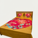 ৩ পিস প্রিমিয়াম কোয়ালিটি লাক্সারি প্যানেল বেড শীট