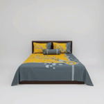 ৪ পিস প্রিমিয়াম কোয়ালিটি লাক্সারি প্যানেল বেড শীট