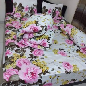 ৫ পিসের সেট প্রিমিয়াম কোয়ালিটি টুইল কটন ফেব্রিক্স কম্ফোর্টার