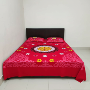 ৩ পিস প্রিমিয়াম কোয়ালিটি লাক্সারি প্যানেল বেড শীট